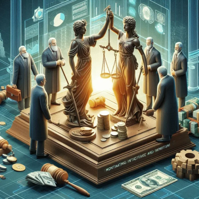 Profesi dan Lembaga Penunjang Pasar Modal Menjaga Integritas dan Kelancaran Investasi ( Foto Ilustrasi Ai )