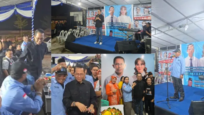 Amsakar Resmikan Kantor Sekretariat ABM dan ACM di Batam, James Leo Simantuntak Nakhodai Relawan Pemenangan