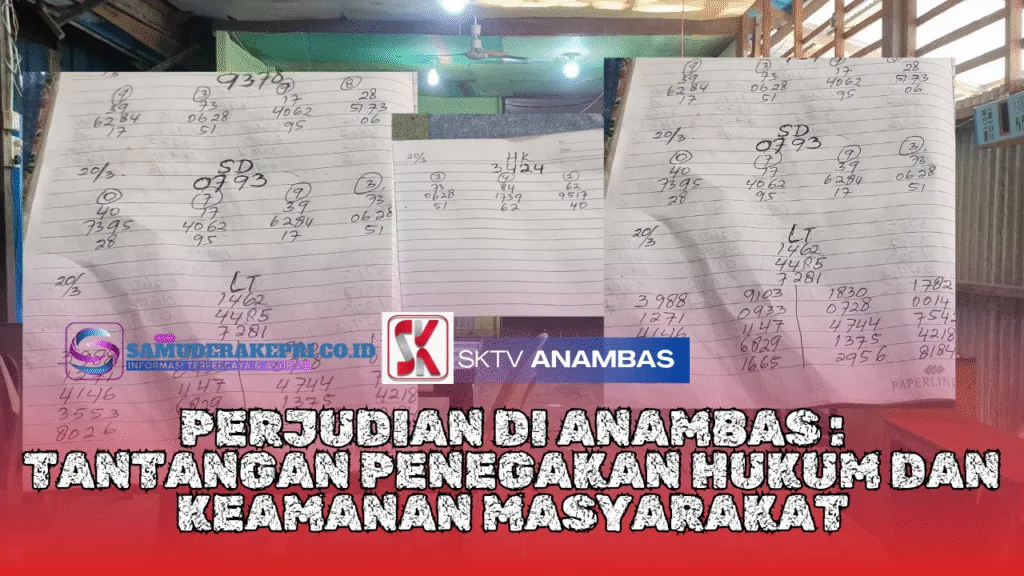 Perjudian di Anambas, Tantangan Penegakan Hukum dan Keamanan Masyarakat