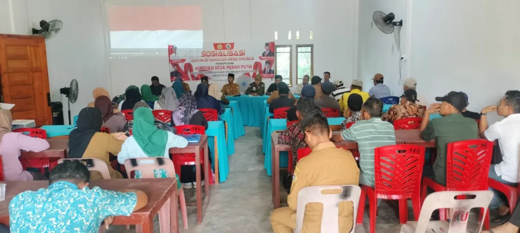 Desa Tanjung Berlian Barat Bentuk Koperasi Merah Putih untuk Perkuat Ekonomi Warga