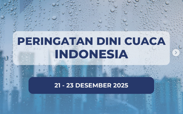 Peringatan Dini Cuaca Ekstrem di Indonesia (21–23 Desember 2025)