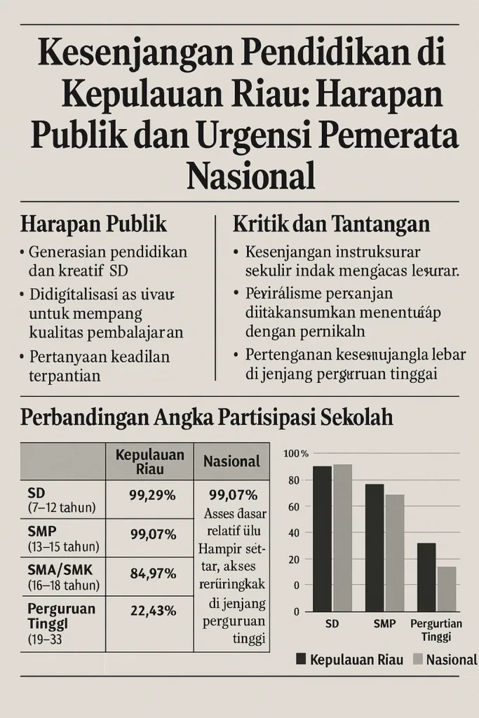 Kesenjangan Pendidikan di Kepulauan Riau: Harapan Publik dan Urgensi Pemerataan Nasional