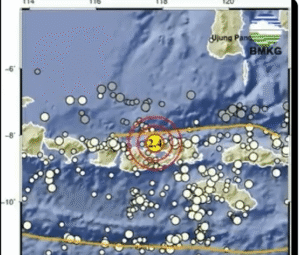 Gempa Magnitudo 2,4 Guncang Timur Laut Sumbawa NTB Sore Ini