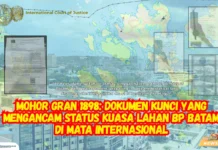 Mohor Gran 1898: Dokumen Kunci yang Mengancam Status Kuasa Lahan BP Batam di Mata Internasional Dokumen asli Mohor Gran Sultan Riau-Lingga 1898 klaim lahan Pulau Batam