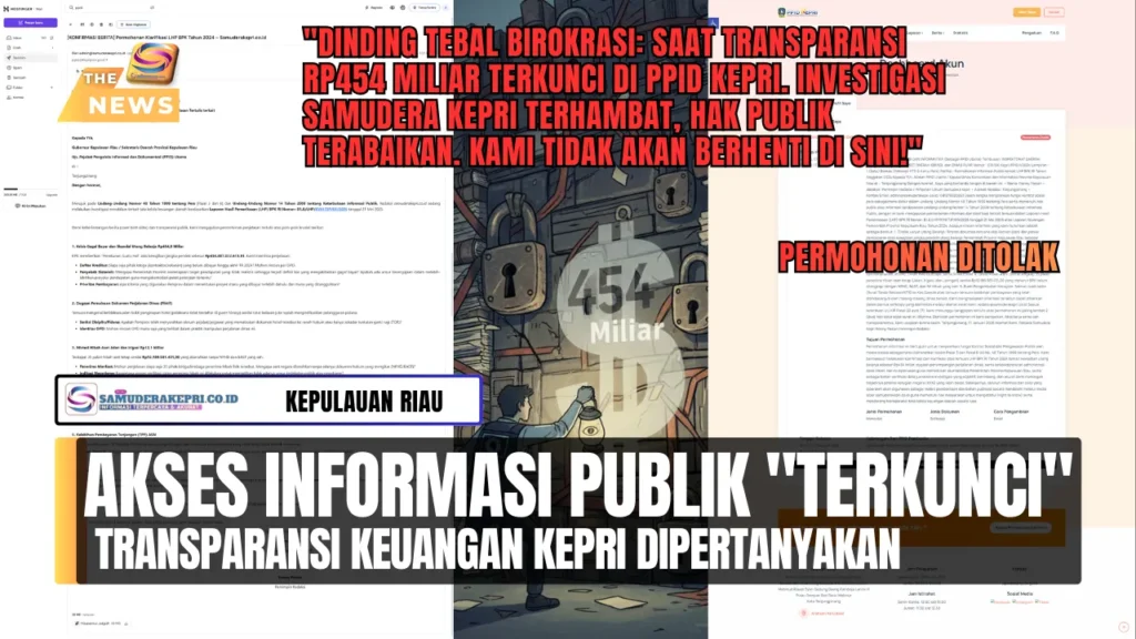 Akses Informasi Publik “Terkunci”, Transparansi Keuangan Kepri Dipertanyakan