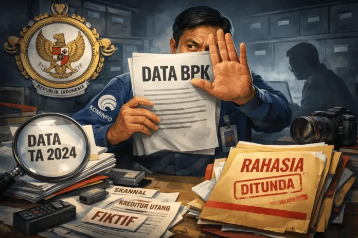 Ilustrasi editorial Dokumen Pemberitahuan Penambahan Waktu PPID Kepri