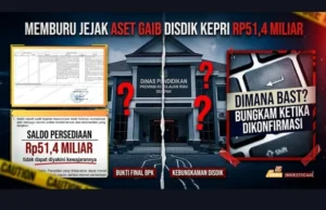 Temuan BPK RI Dinas Pendidikan Kepri Aset Persediaan 51 Miliar Tanpa BAST Investigasi SamuderaKepri