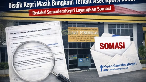 Tim Investigasi Media SamuderaKepri menelusuri data BPK terkait skandal aset gaib Rp51 Miliar di Dinas Pendidikan Kepulauan Riau