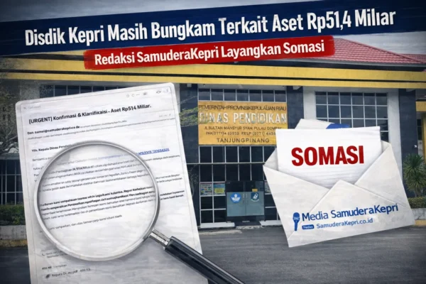 Tim Investigasi Media SamuderaKepri menelusuri data BPK terkait skandal aset gaib Rp51 Miliar di Dinas Pendidikan Kepulauan Riau