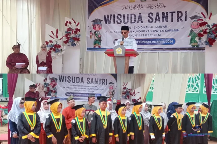 Wisuda Santri TPQ Sekecamatan Kundur, Bupati Karimun H. Ing Iskandar Hadiri Langsung