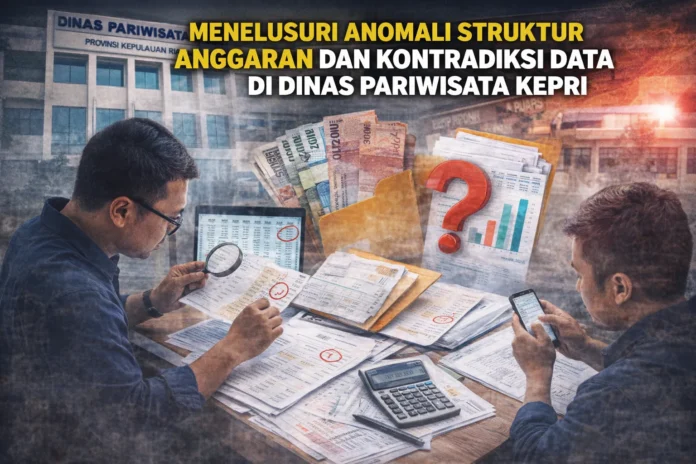 grafis buatan redaksi Gelar Fakta: Menelusuri Anomali Anggaran