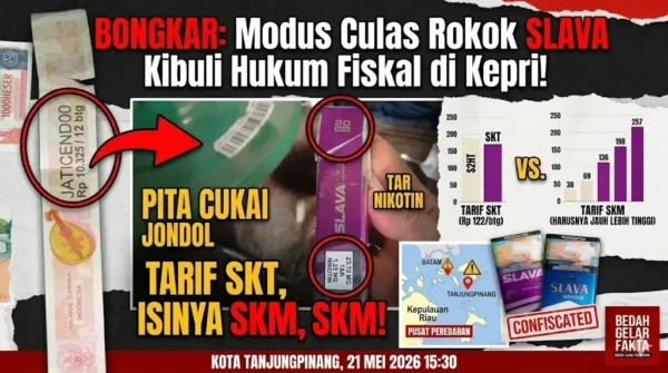 BONGKAR: Modus Culas Rokok SLAVA Kibuli Hukum Fiskal di Kepri!
