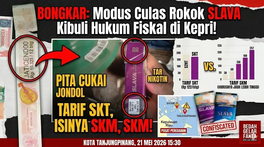 BONGKAR: Modus Culas Rokok SLAVA Kibuli Hukum Fiskal di Kepri!