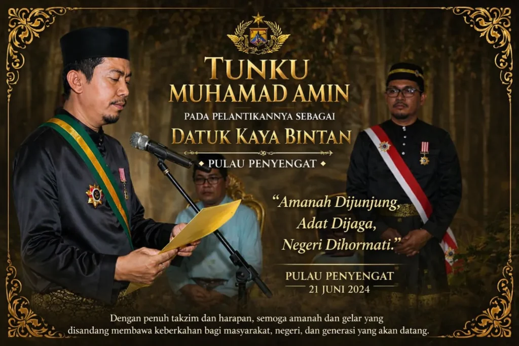 Kedatuan Bintan Desak Kajian Ulang Ranperda LAMKR Batam: “Sejarah Tidak Boleh Dipotong”