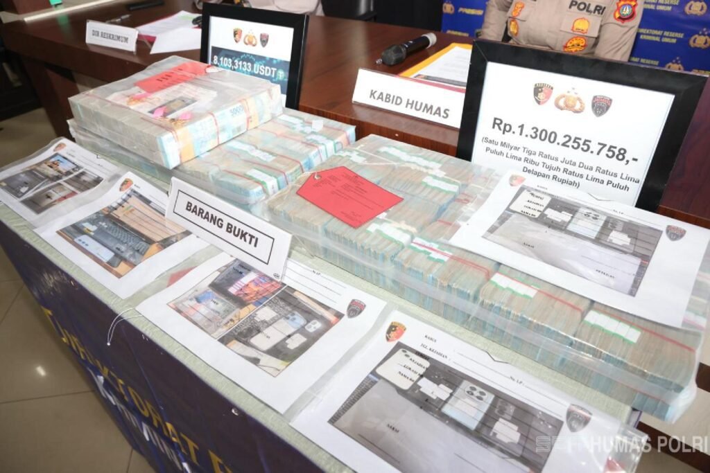 Polda Kepri Sita Rp1,3 Miliar dan Kripto dari Markas Judol Batam