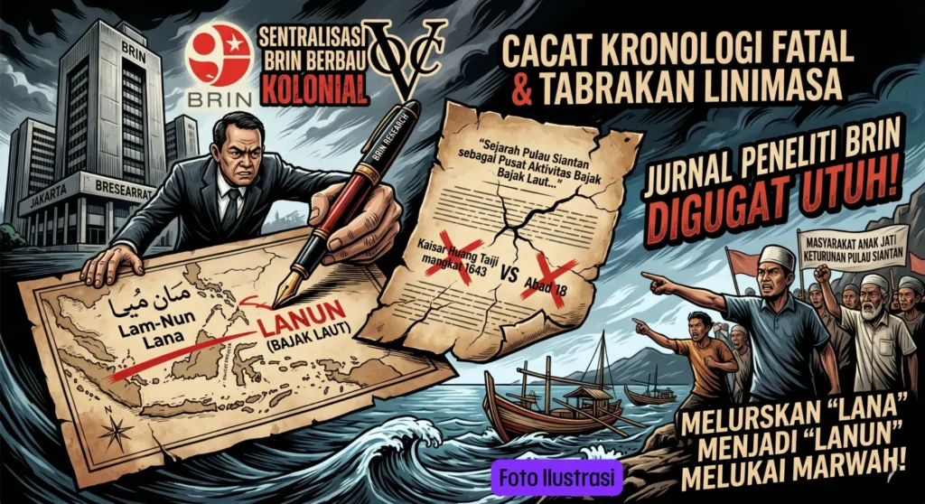 Sentralisasi BRIN Berbau Kolonial: Peneliti Nasional Diduga Kaburkan Toponimi dan Lecehkan Marwah Pejuang Maritim Anambas