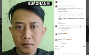 Buru DPO Taufik Hidayat, Aktor Abenk Marco Rilis Foto Wajah Pelaku Tanpa Filter di Instagram