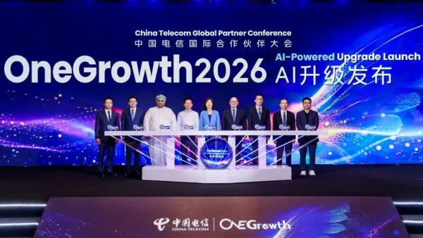 Peluncuran Inisiatif OneGrowth 2026 oleh China Telecom Global di Shanghai.