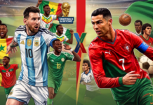 Piala Dunia 2026: Rekor Bersejarah Afrika dan Skenario Final Messi vs Ronaldo Ilustrasi bagan babak gugur Piala Dunia 2026 yang menampilkan potensi final Lionel Messi vs Cristiano Ronaldo serta kebangkitan tim-tim Afrika.