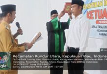 Sah! Kades Tanjung Berlian Barat Resmi Lantik Sugianto Sebagai Ketua RW 010 Prosesi pelantikan dan pengukuhan Sugianto sebagai Ketua RW 010 oleh Kepala Desa Tanjung Berlian Barat.