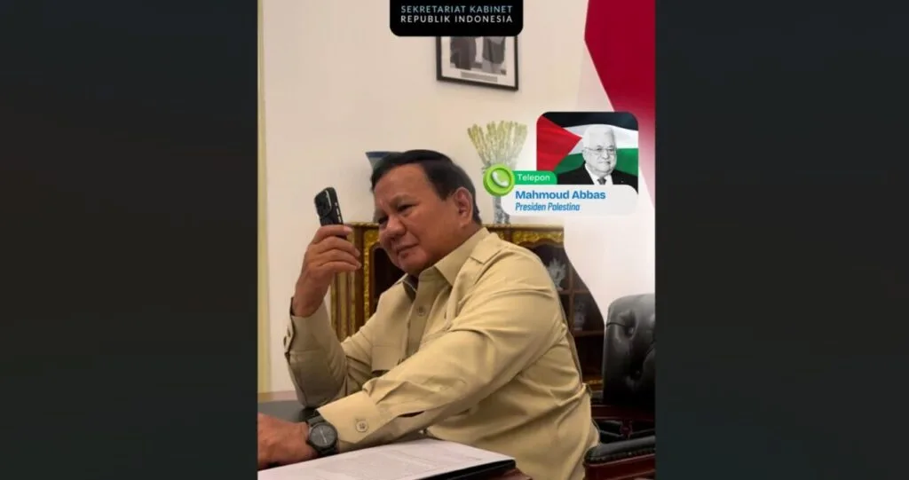 Diplomasi Hambalang-Ramallah: Presiden Prabowo Terima Telepon Mahmoud Abbas, Tegaskan Indonesia Tegak Lurus Bela Palestina