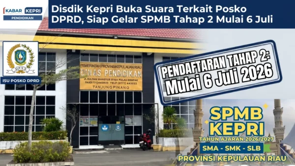 Gedung Kantor Dinas Pendidikan Provinsi Kepulauan Riau di Dompak, Tanjungpinang