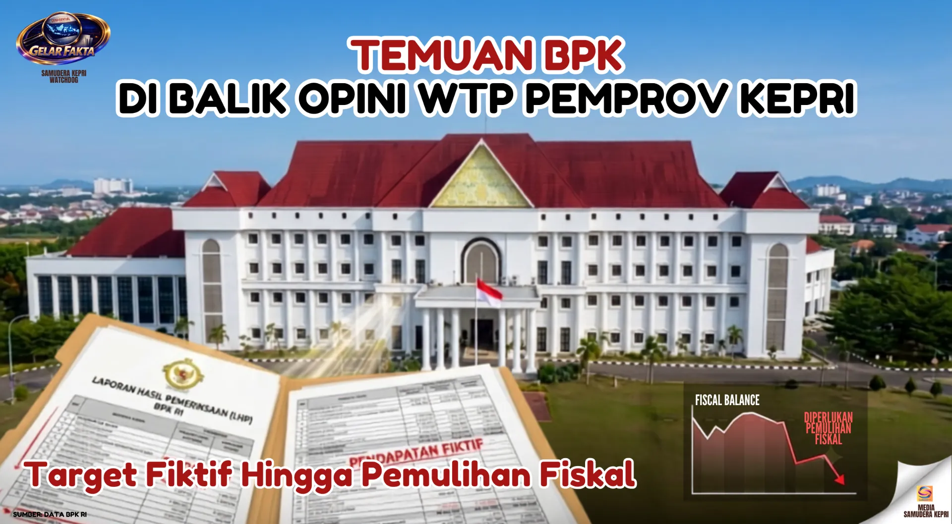 Temuan BPK di Balik Opini WTP Pemprov Kepri: Target Fiktif Hingga Pemulihan Fiskal