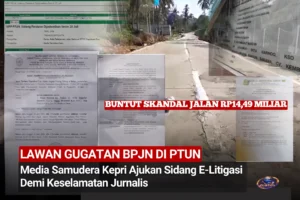 Surat permohonan sidang E-Litigasi yang diajukan PT Media Samudera Kepri kepada Ketua PTUN Tanjungpinang.