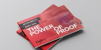 Ogilvy APAC Luncurkan Studi Perdana ‘Believability Index 2026’ Infografis visual utama laporan riset Ogilvy APAC Believability Index 2026 bertajuk The Power of Proof.