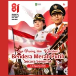 Pengibaran Bendera Merah Putih menyemarakkan peringatan HUT Ke-81 RI di Kota Batam
