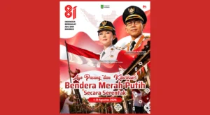 Pengibaran Bendera Merah Putih menyemarakkan peringatan HUT Ke-81 RI di Kota Batam