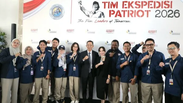 Wali Kota Batam Amsakar Achmad saat memaparkan materi dalam Pelepasan Tim Ekspedisi Patriot 2026 di Jakarta