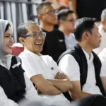 Wali Kota Batam Amsakar Achmad saat menutup turnamen FIBA 3x3 Challenger 2026 di Dataran Engku Putri.