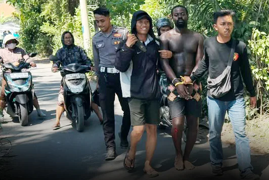 Terlacak Lewat Transaksi Kartu Kredit, Bule Pencuri Tas Diringkus Tim Jalak Nusa