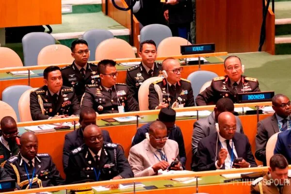 Delegasi Polri dalam forum United Nations Chiefs of Police Summit (UNCOPS) 2026 di Markas Besar PBB.