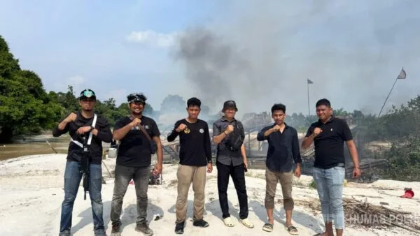 Polres Kampar Ringkus Dua Pelaku Tambang Emas Ilegal di Gunung Sahilan