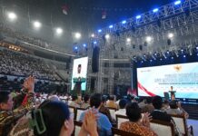 Presiden Prabowo: Koperasi Pilar Utama Ekonomi Kerakyatan Presiden Prabowo Subianto saat menghadiri Puncak Peringatan Hari Koperasi ke-79 di Indonesia Arena, Jakarta.