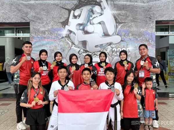 Aipda Ahmad Nadhif personel Brimob Polri raih medali perunggu di kejuaraan Taekwondo Internasional Malaysia 2026