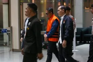 Tersangka kasus korupsi kepabeanan Ditjen Bea dan Cukai ditahan KPK di Rutan Gedung Merah Putih.