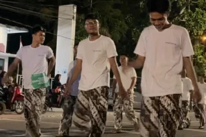 Kontingen Samudera Kepri dan peta Rute Lomba Gerak Jalan Proklamasi 45 Km Tanjungpinang 2026