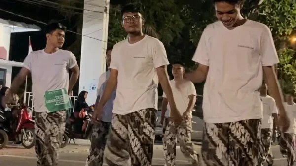 Kontingen Samudera Kepri dan peta Rute Lomba Gerak Jalan Proklamasi 45 Km Tanjungpinang 2026