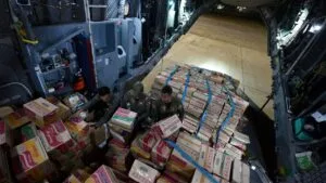 Pemberangkatan bantuan logistik kemanusiaan untuk korban bencana gempa bumi di NTT dari Pangkalan TNI AU Halim Perdanakusuma