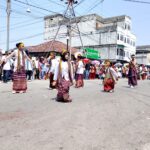 Peserta karnaval HUT ke 81 RI tingkat umum di Kecamatan Kundur Kabupaten Karimun