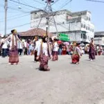 Peserta karnaval HUT ke 81 RI tingkat umum di Kecamatan Kundur Kabupaten Karimun