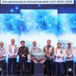 Pimpinan KPK PPATK dan Kemenko Kumham Imipas saat peluncuran Penilaian Risiko Nasional TPPU 2026 di Jakarta