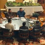 Presiden Prabowo Subianto saat menerima jajaran menteri dan Dirut Pertamina di Hambalang.