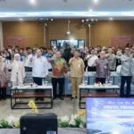 Sekda Kota Batam Firmansyah memberikan sambutan pada acara Digital Financial Literacy di Politeknik Negeri Batam