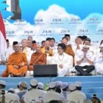 Suasana Zikir dan Doa Kebangsaan lintas agama di Monas Jakarta jelang HUT Ke-81 RI