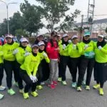 Tim ROAR Tanjungpinang tampil kompak mengikuti gerak jalan 8 Km dalam rangka HUT ke 81 RI