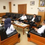 Wali Kota Batam Amsakar Achmad menyambut Kepala PN Batam yang baru Arizal Anwar di Kantor Wali Kota Batam